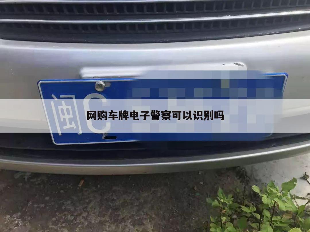网购车牌电子警察可以识别吗