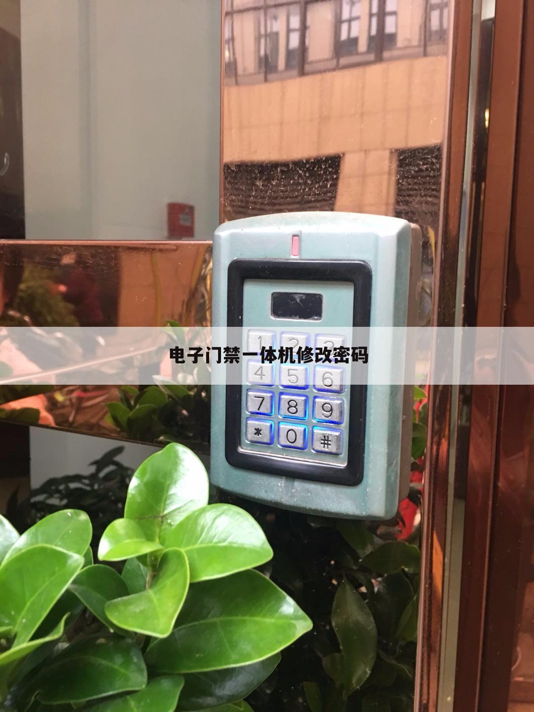 电子门禁一体机修改密码