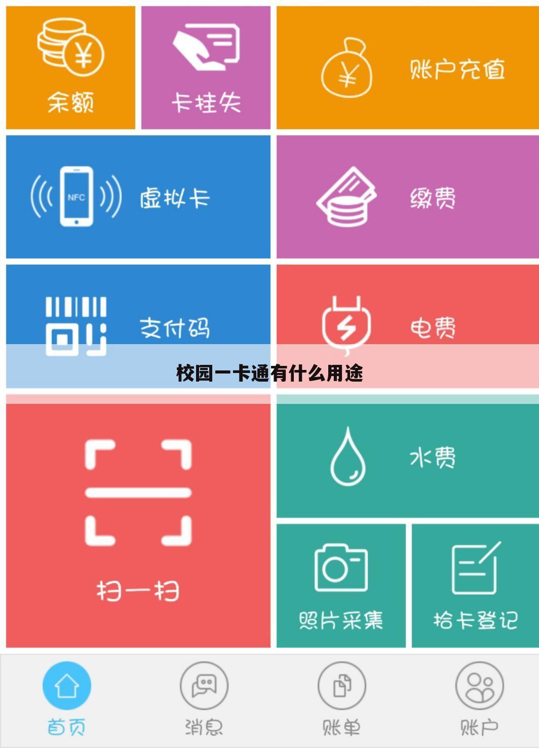 校园一卡通有什么用途