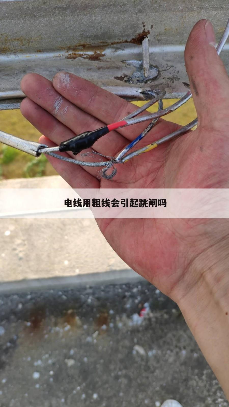 电线用粗线会引起跳闸吗