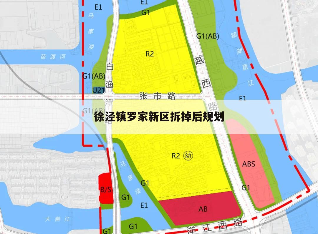 徐泾镇罗家新区拆掉后规划