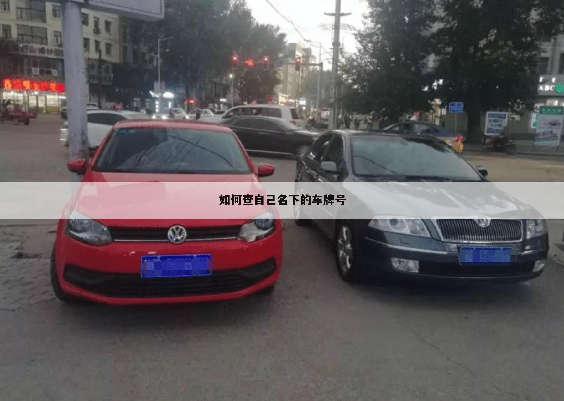 如何查自己名下的车牌号
