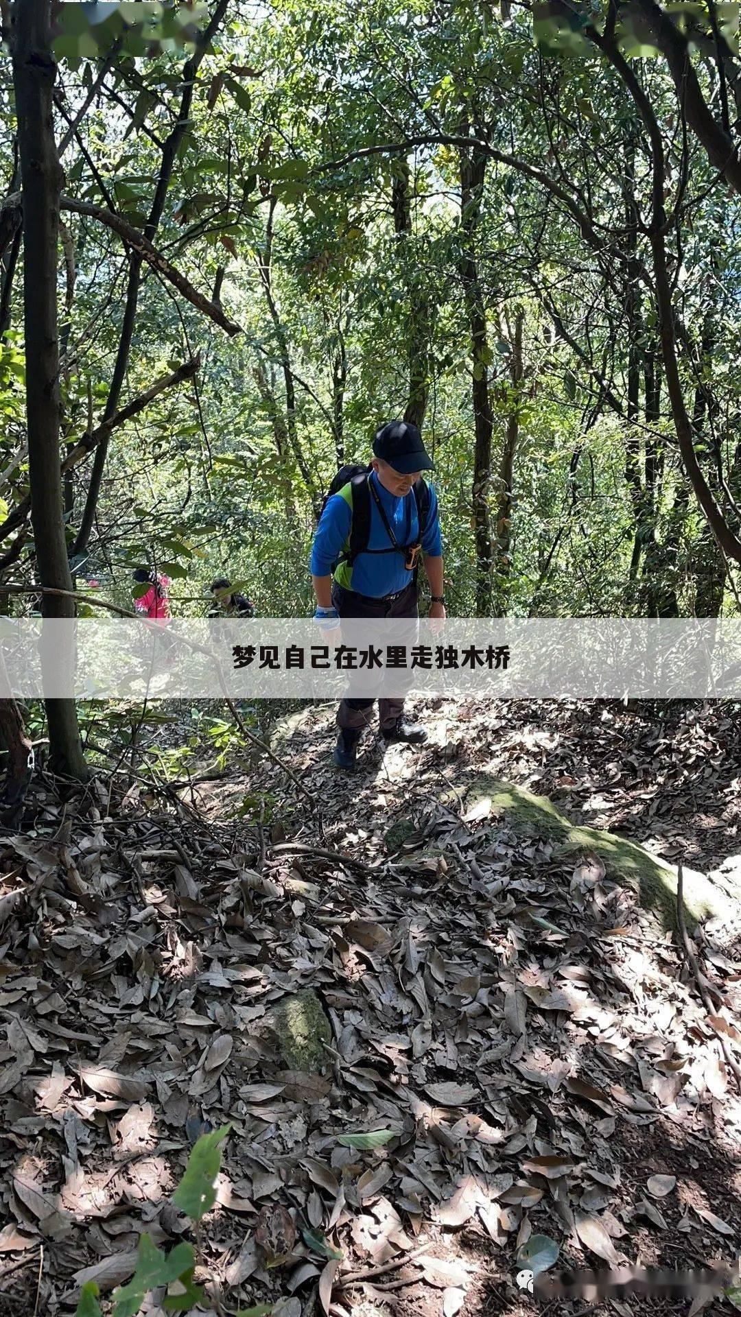 梦见自己在水里走独木桥
