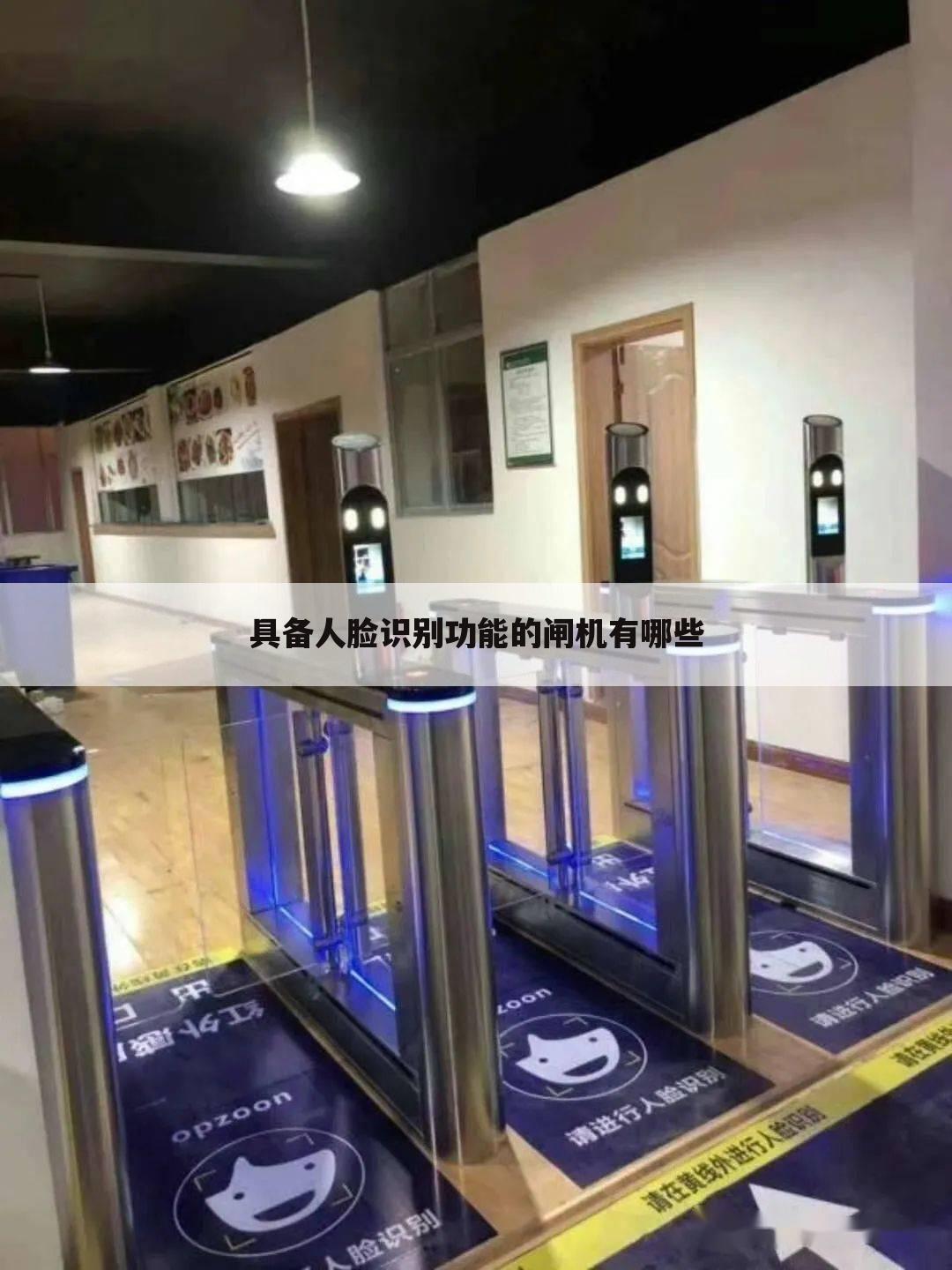 具备人脸识别功能的闸机有哪些