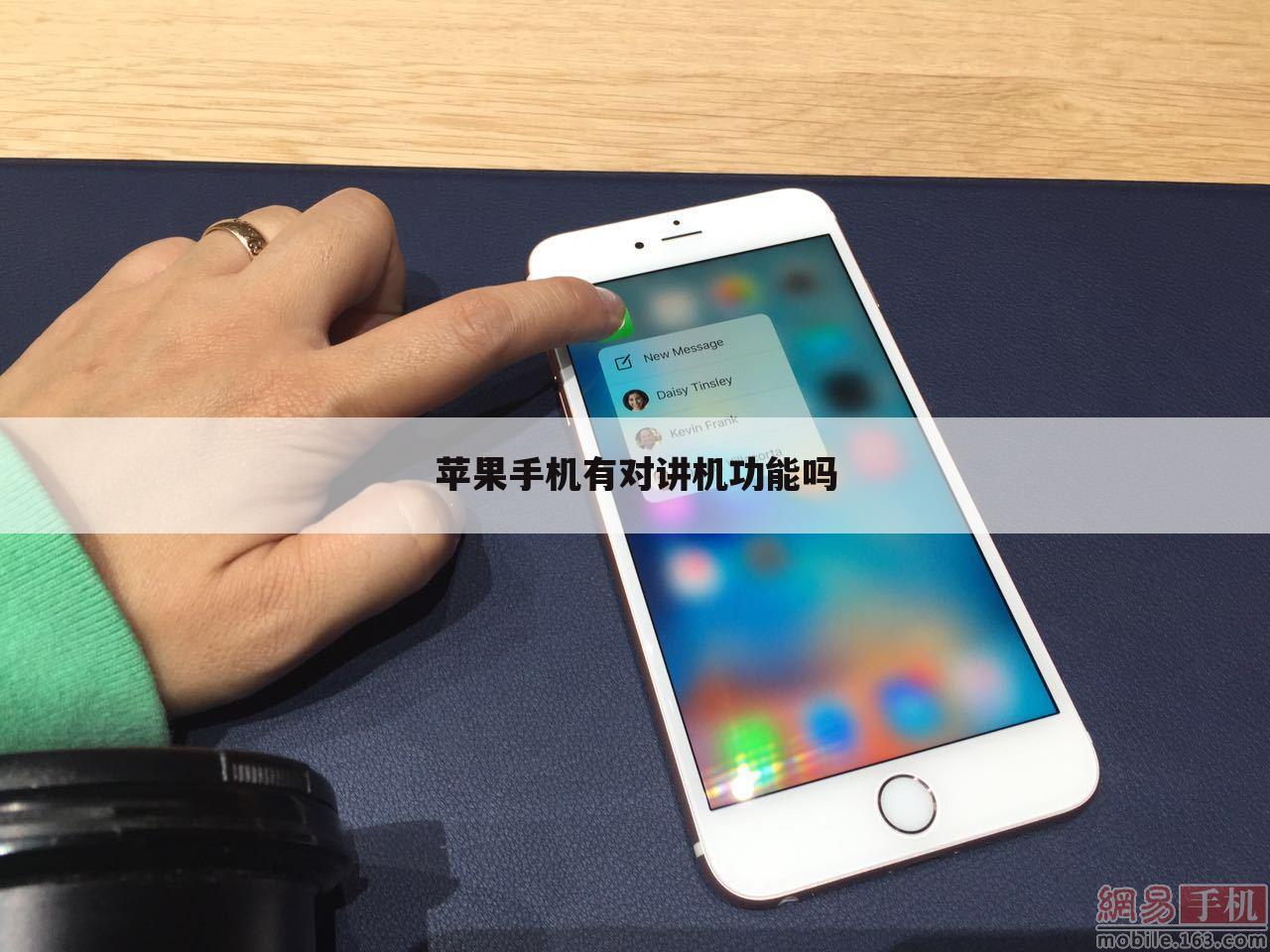 苹果手机有对讲机功能吗