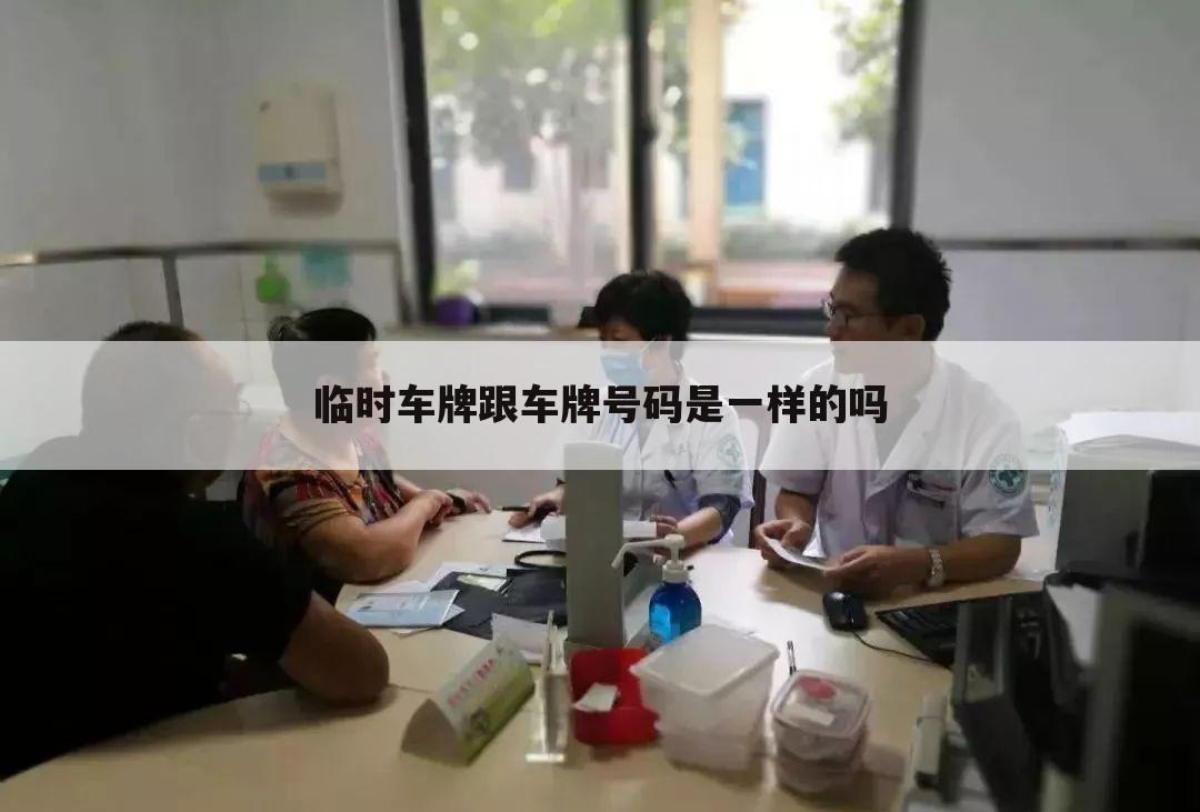 临时车牌跟车牌号码是一样的吗