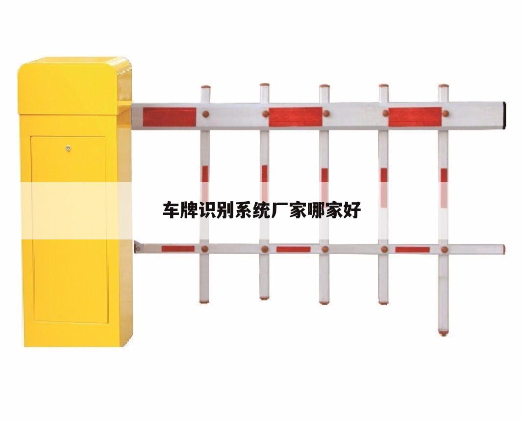 车牌识别系统厂家哪家好