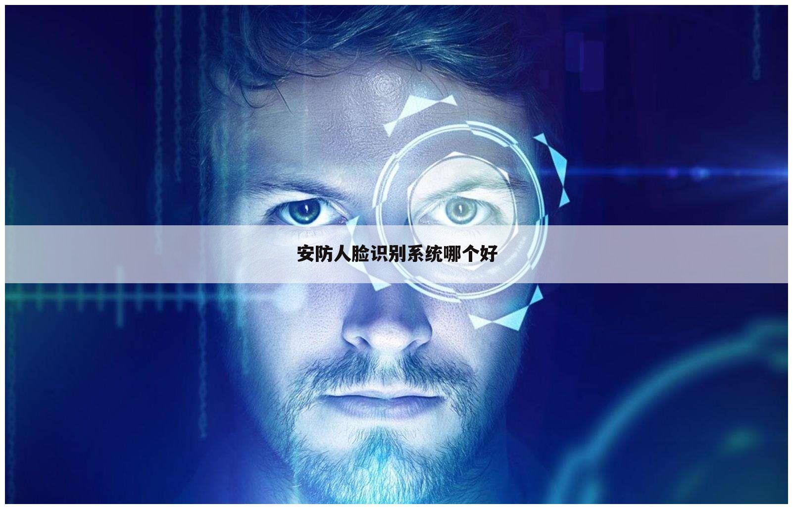 安防人脸识别系统哪个好