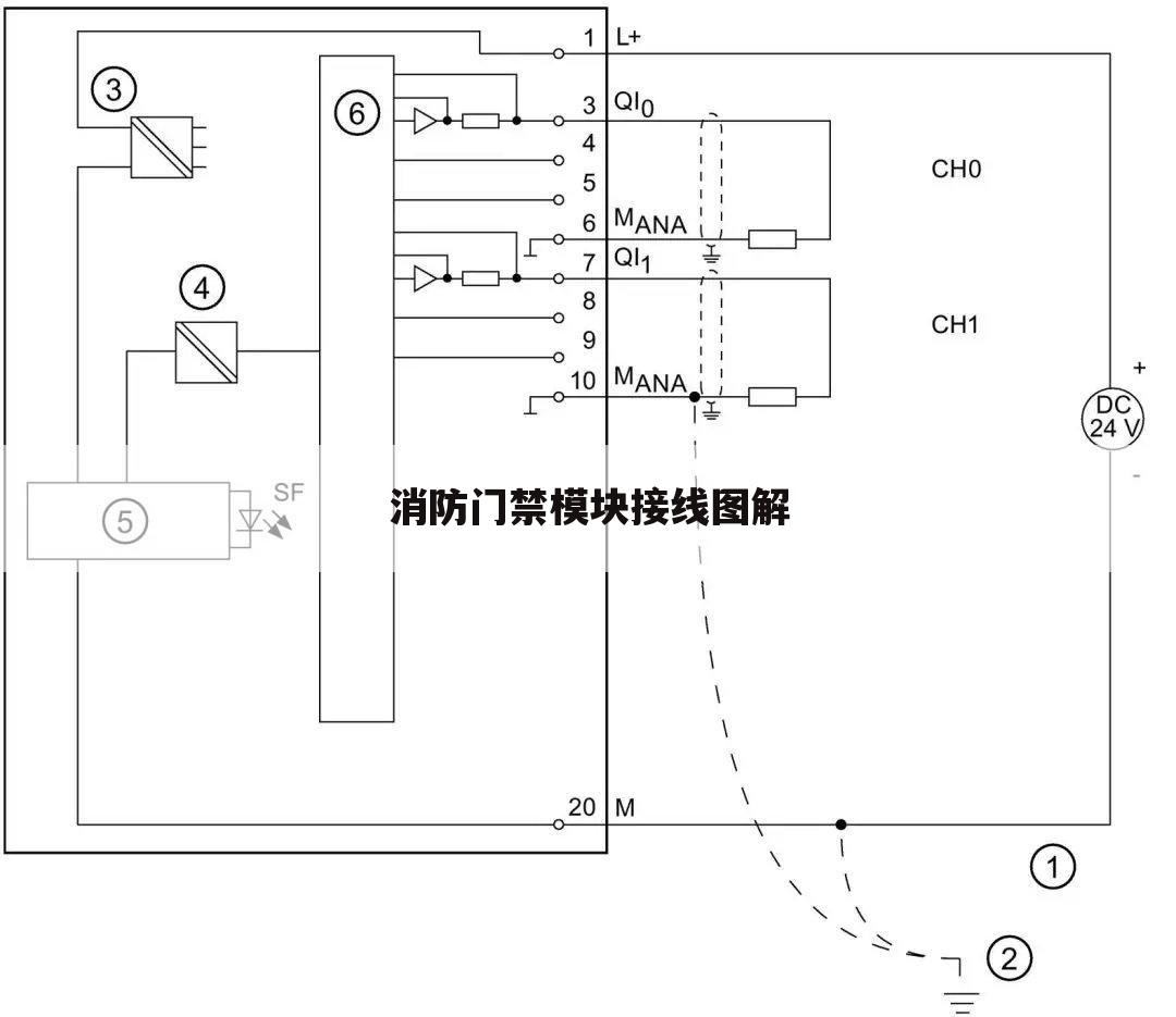 消防门禁模块接线图解