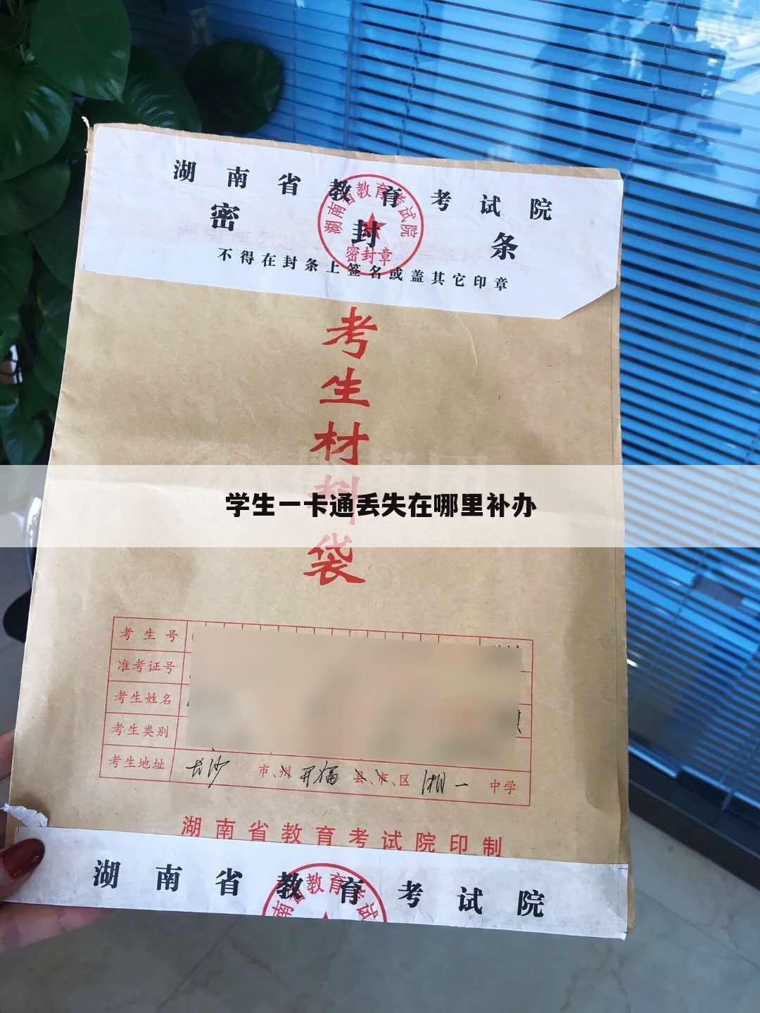 学生一卡通丢失在哪里补办