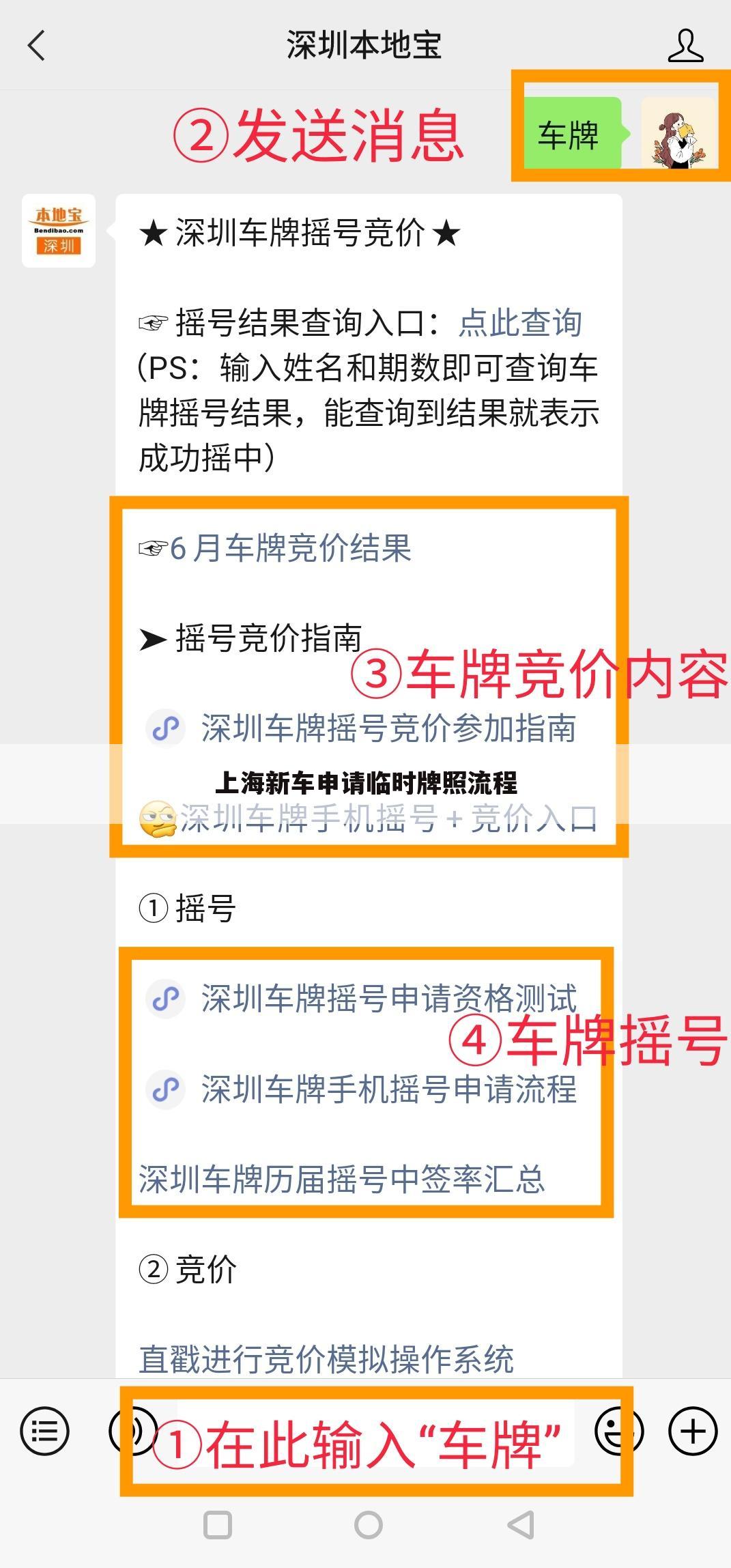 上海新车申请临时牌照流程