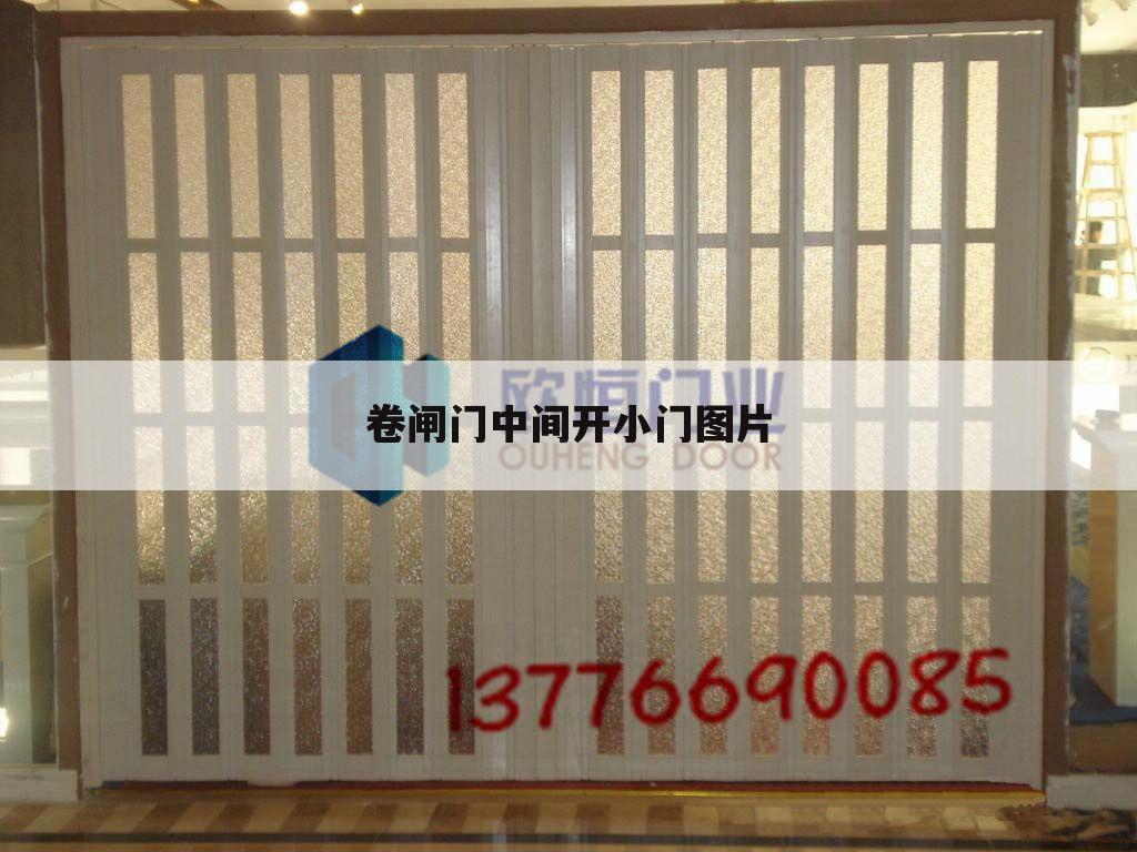 卷闸门中间开小门图片