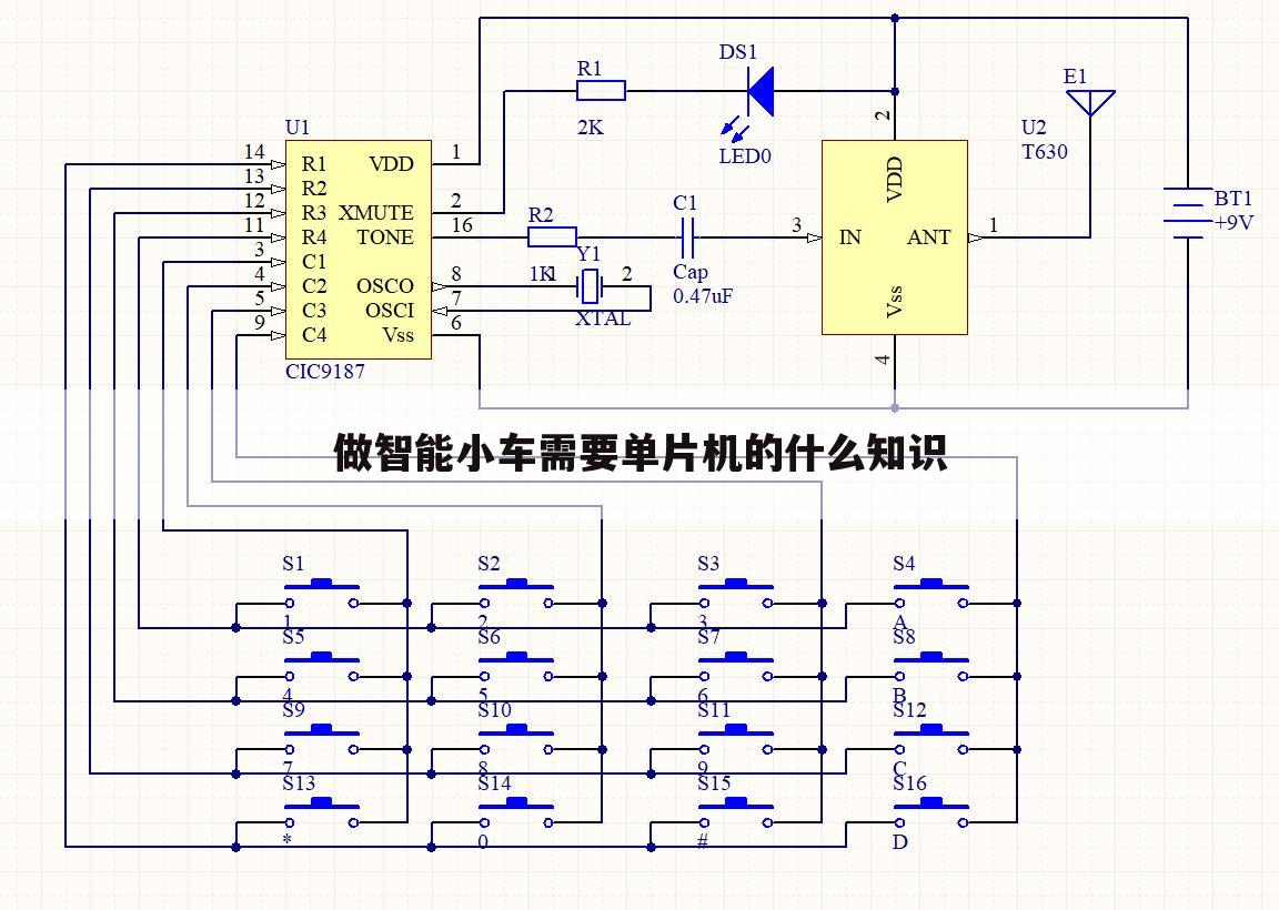 做智能小车需要单片机的什么知识
