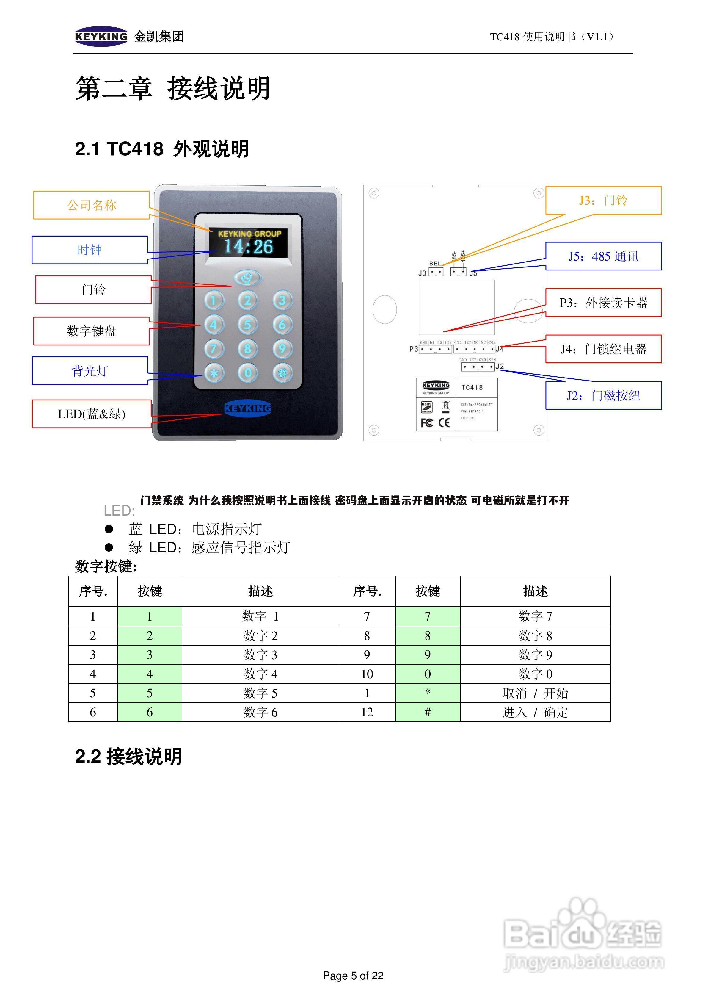 门禁系统 为什么我按照说明书上面接线 密码盘上面显示开启的状态 可电磁所就是打不开