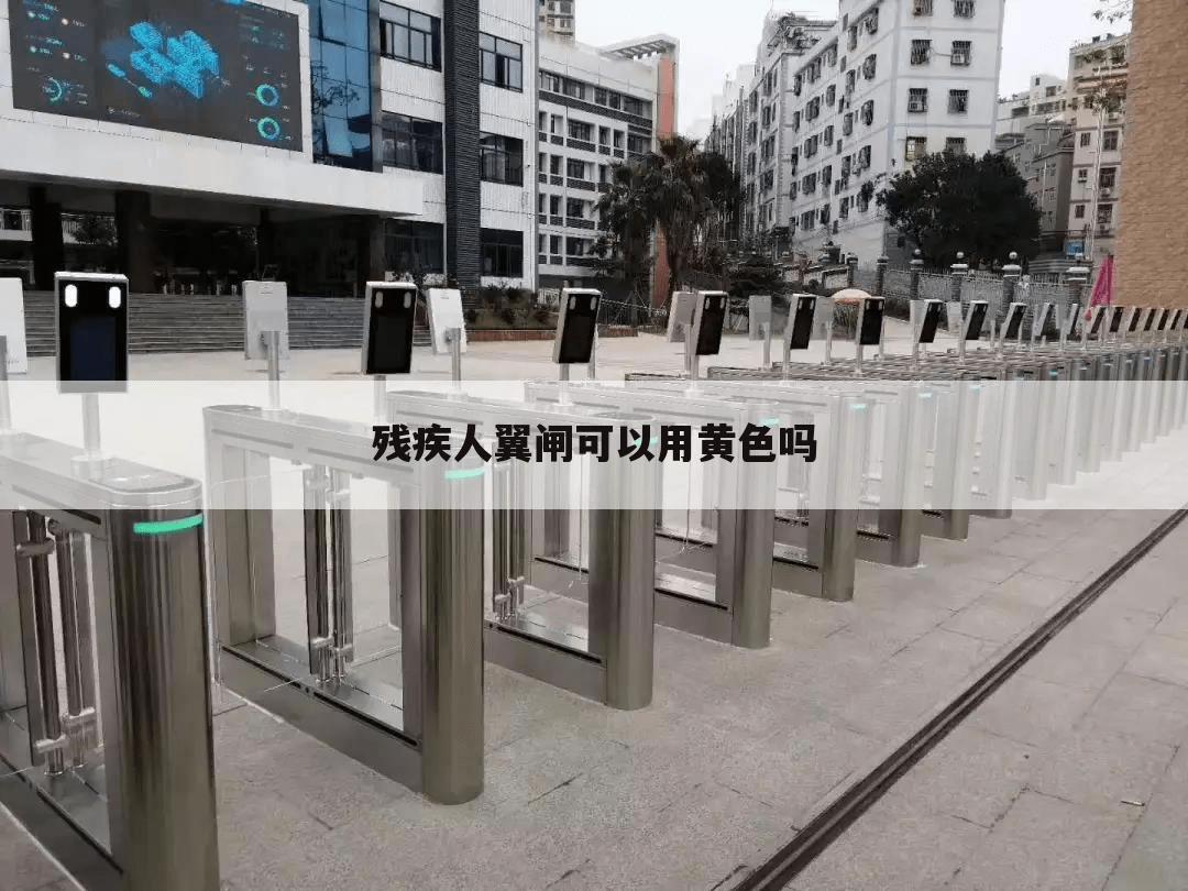 残疾人翼闸可以用黄色吗