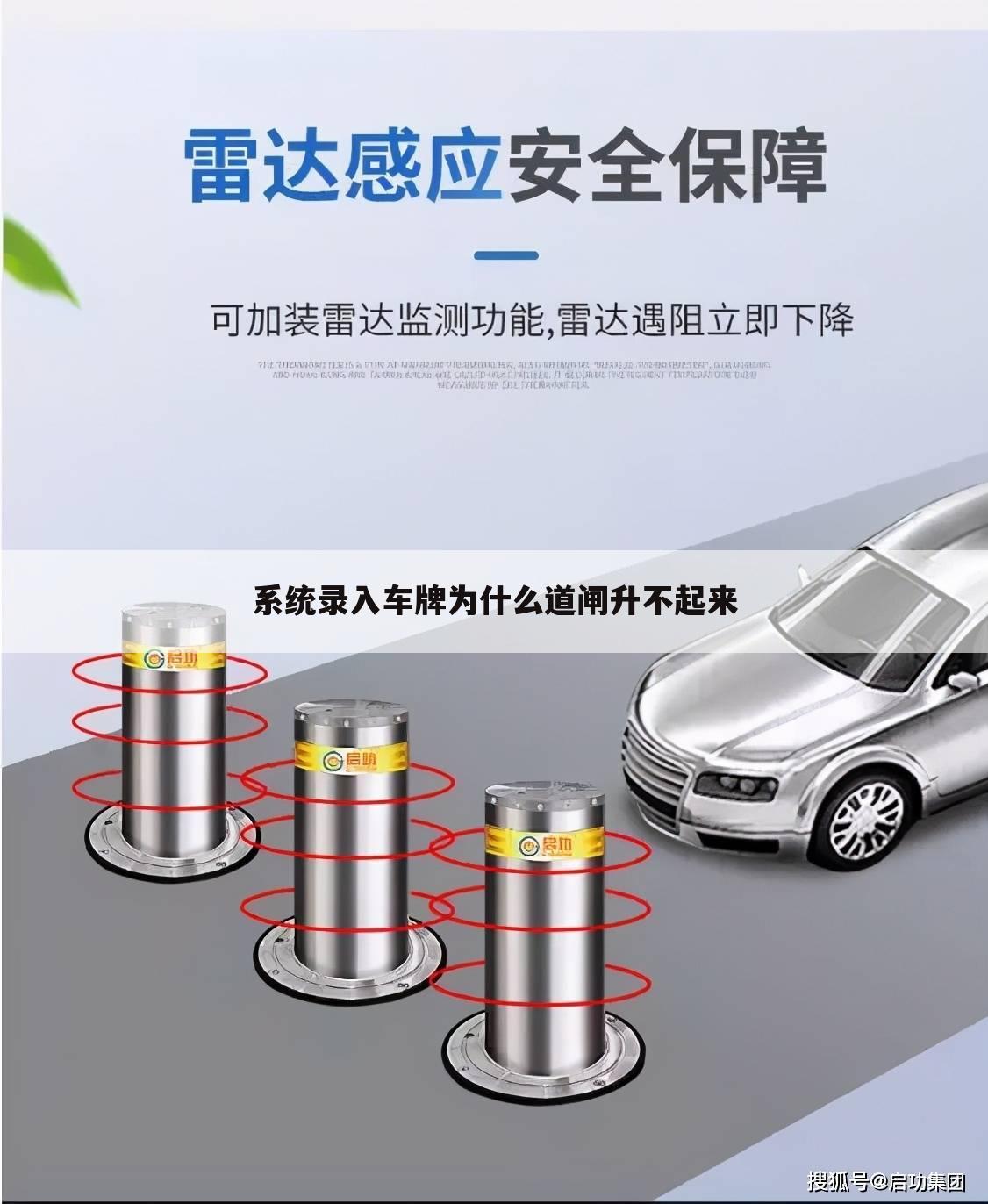 系统录入车牌为什么道闸升不起来
