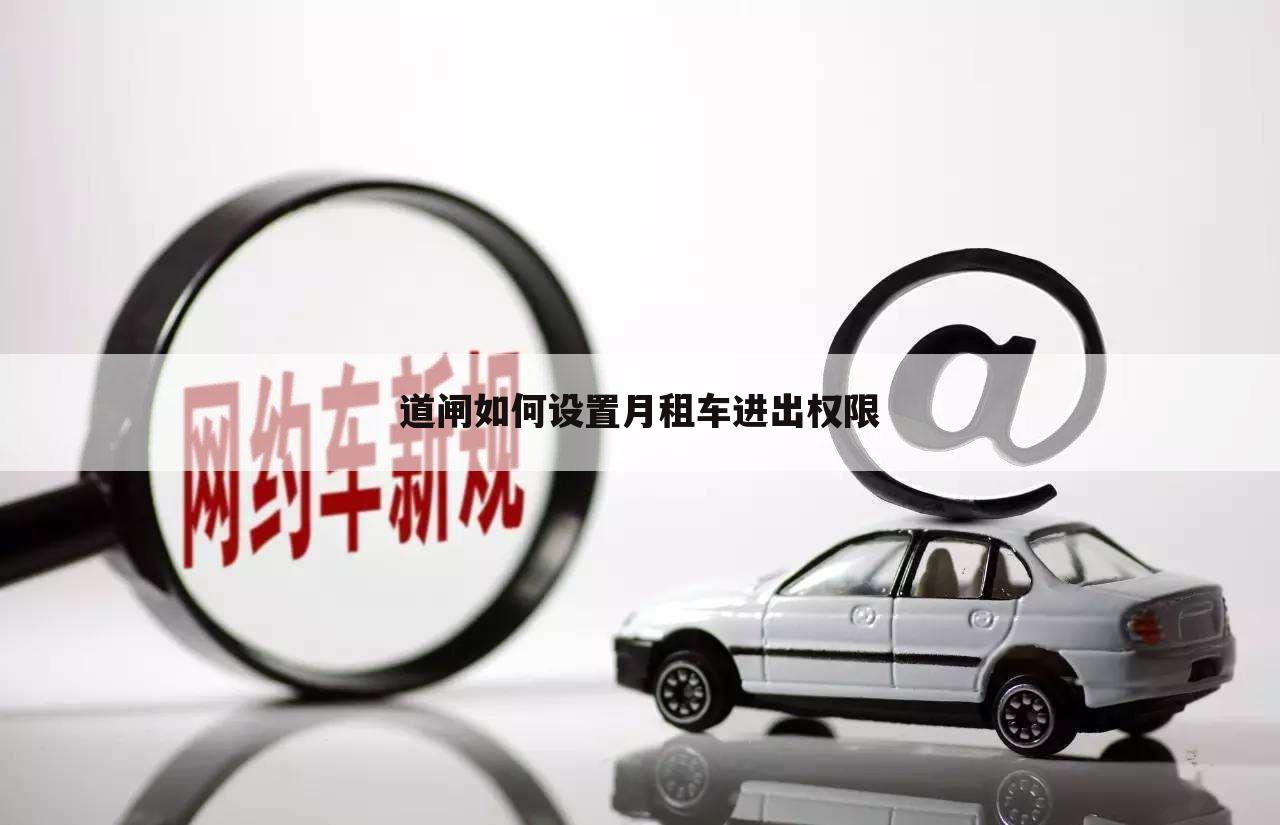 道闸如何设置月租车进出权限