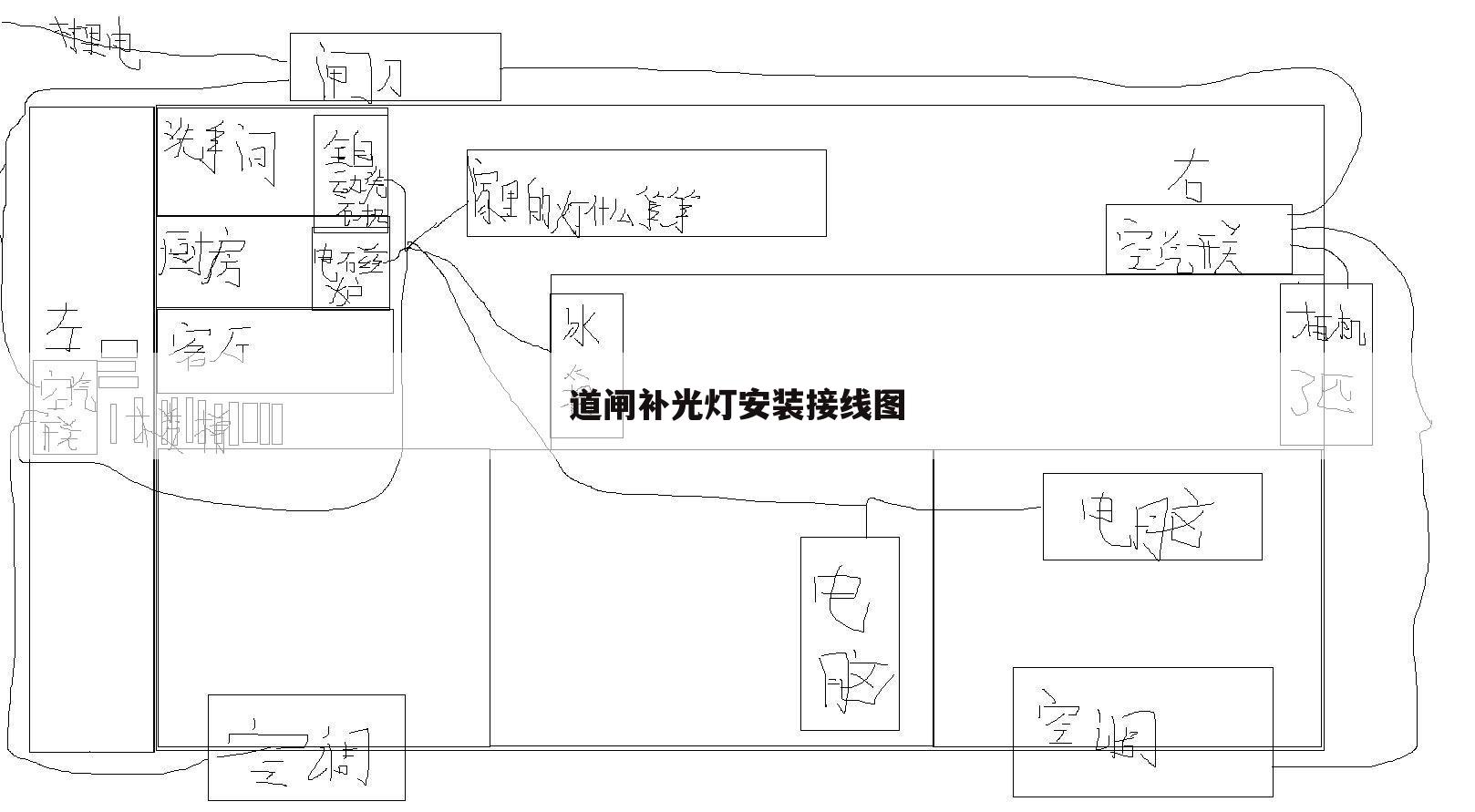 道闸补光灯安装接线图