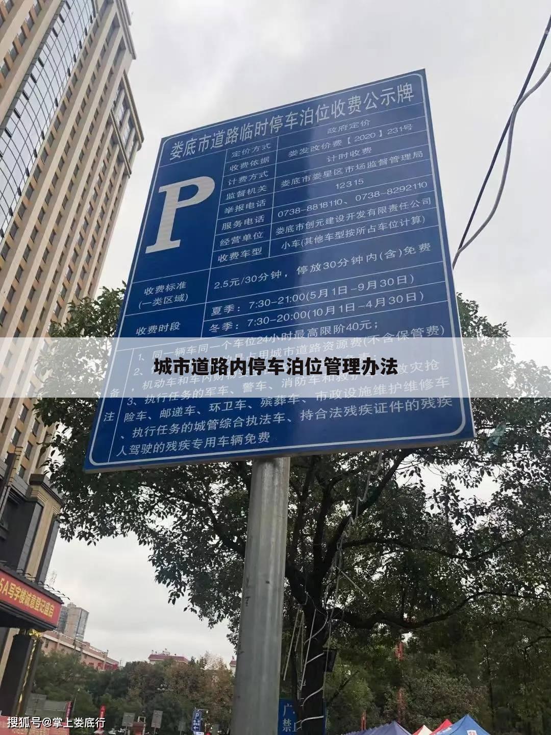 城市道路内停车泊位管理办法