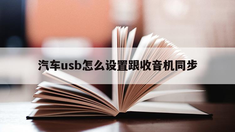 汽车usb怎么设置跟收音机同步