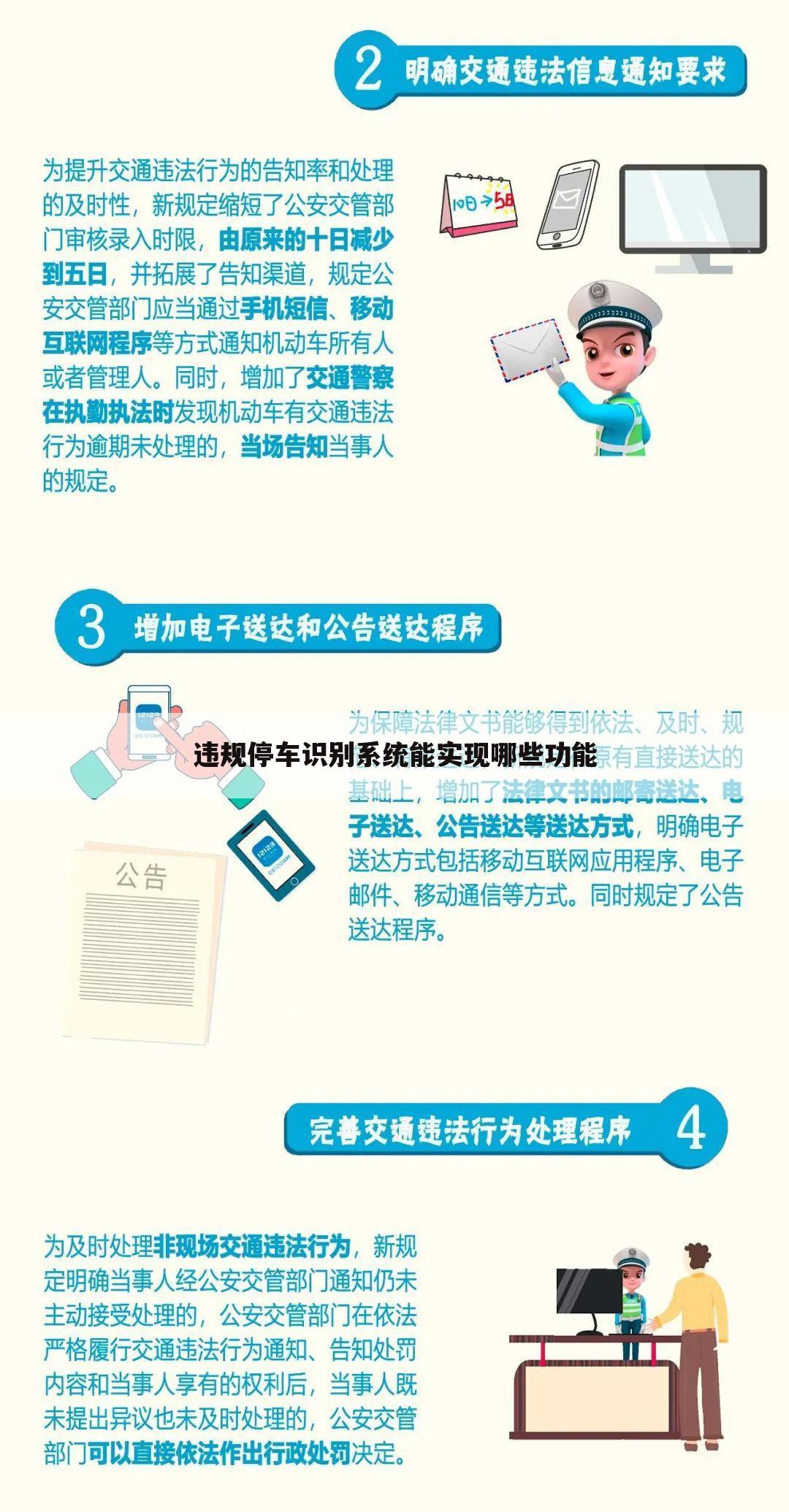 违规停车识别系统能实现哪些功能