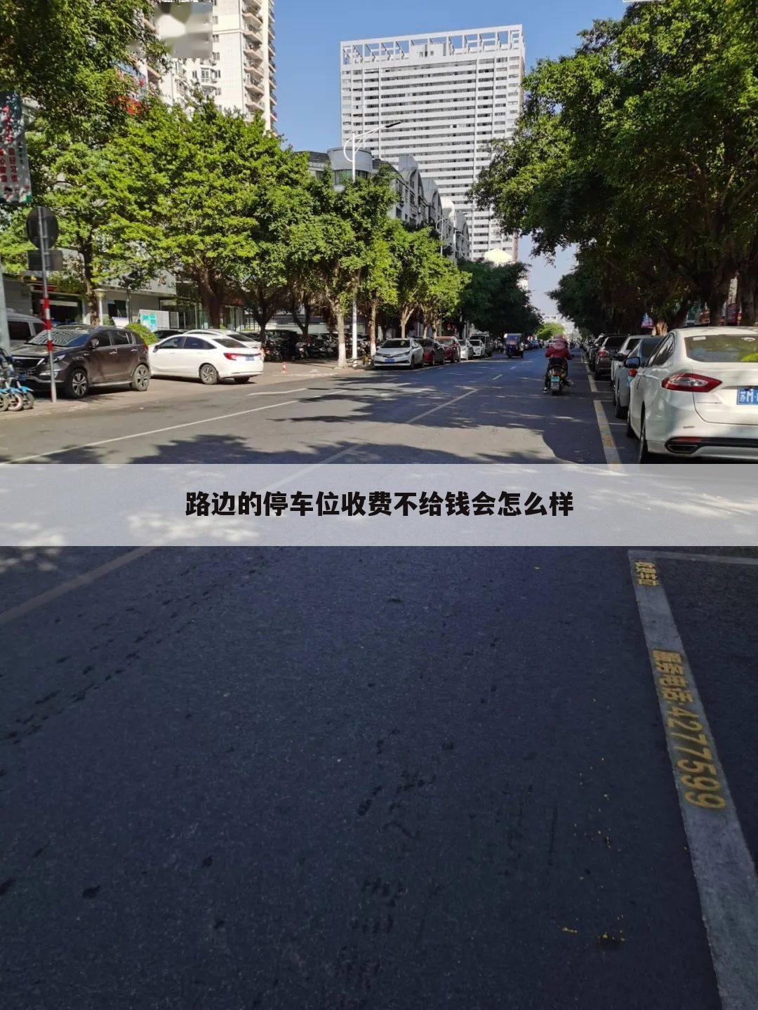 路边的停车位收费不给钱会怎么样