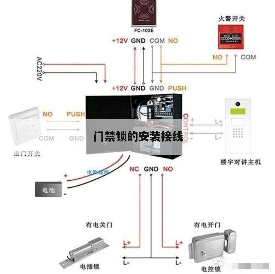 门禁锁的安装接线