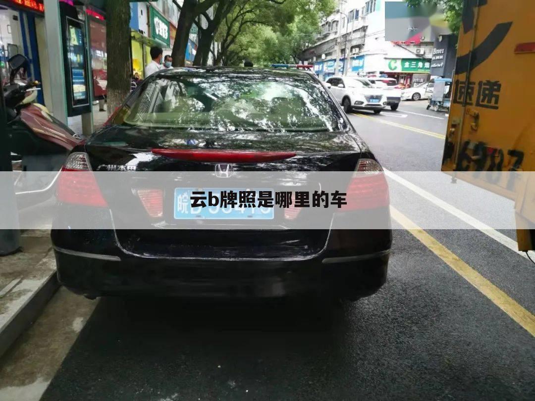 云b牌照是哪里的车