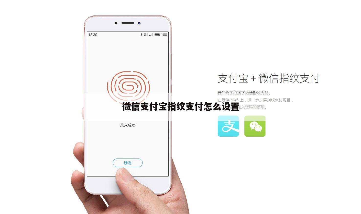 微信支付宝指纹支付怎么设置