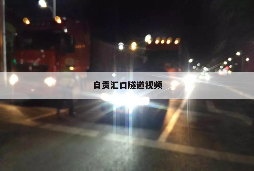 自贡汇口隧道视频