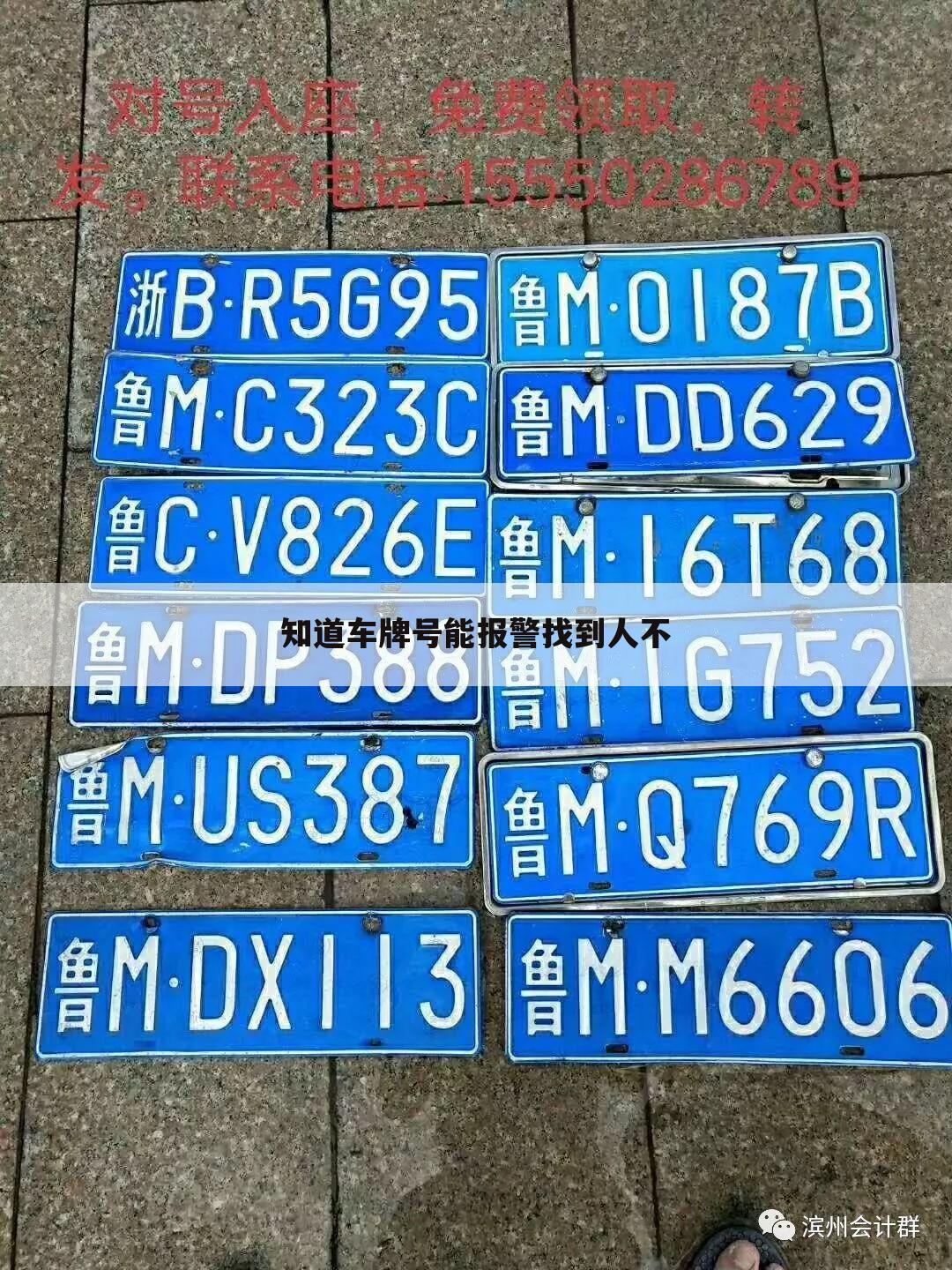 知道车牌号能报警找到人不