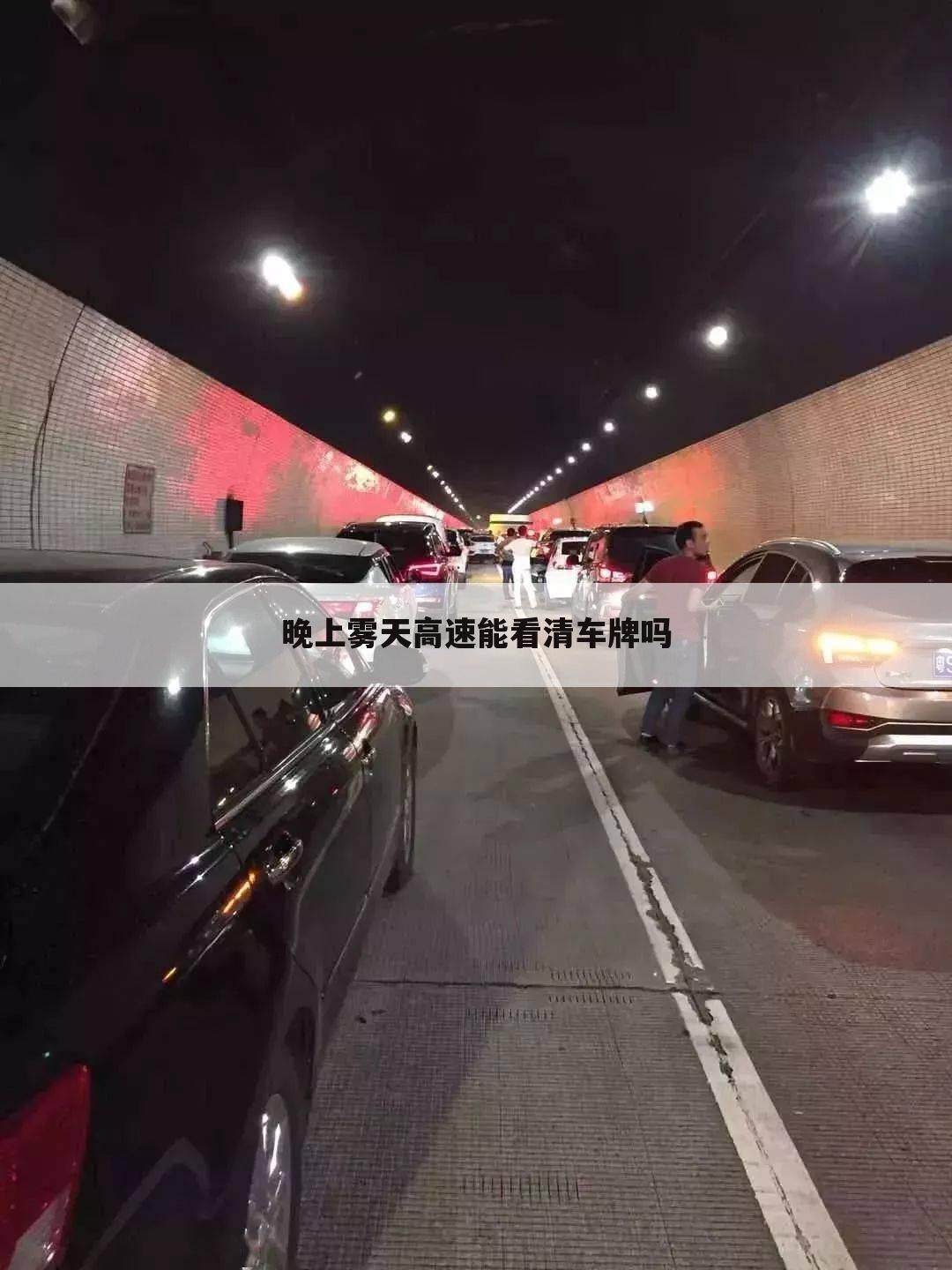 晚上雾天高速能看清车牌吗