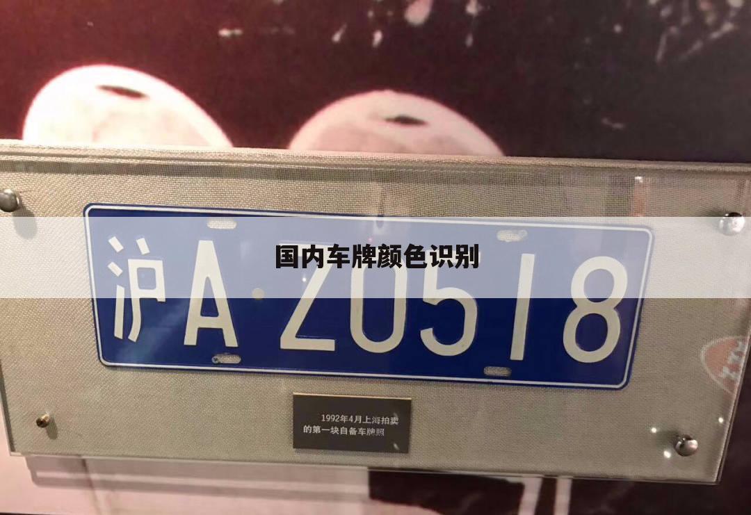 国内车牌颜色识别