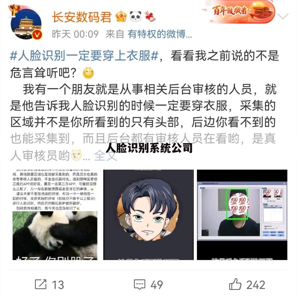 人脸识别系统公司