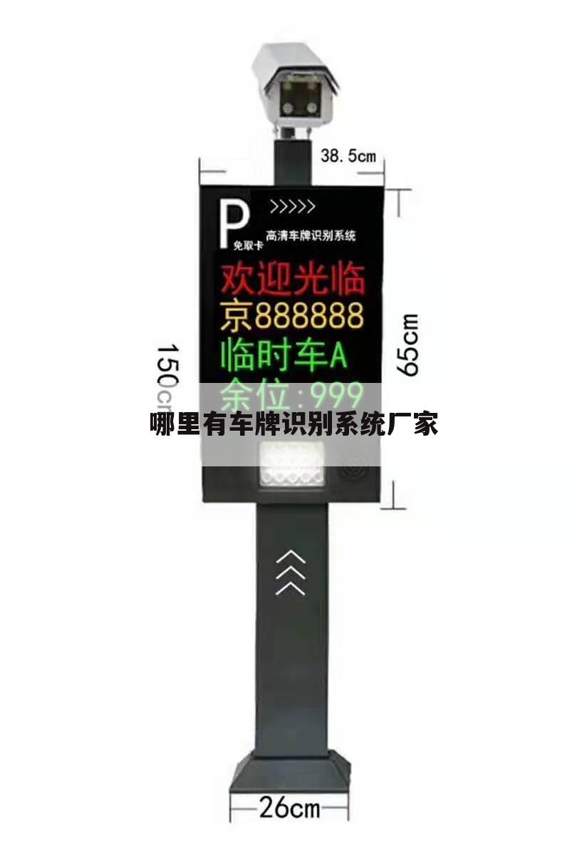 哪里有车牌识别系统厂家