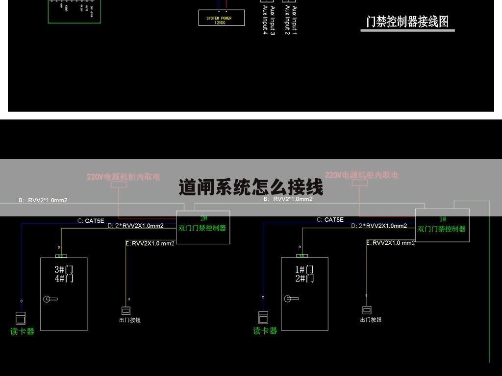 道闸系统怎么接线