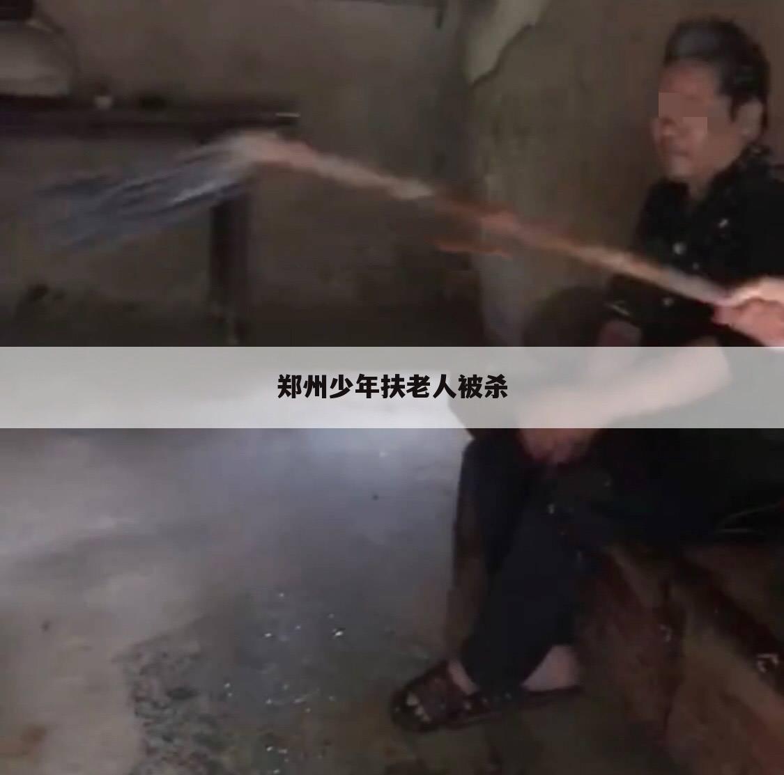 郑州少年扶老人被杀