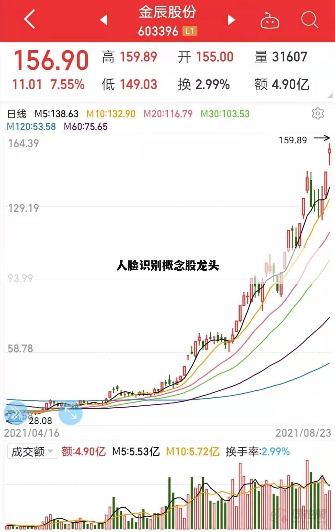 人脸识别概念股龙头