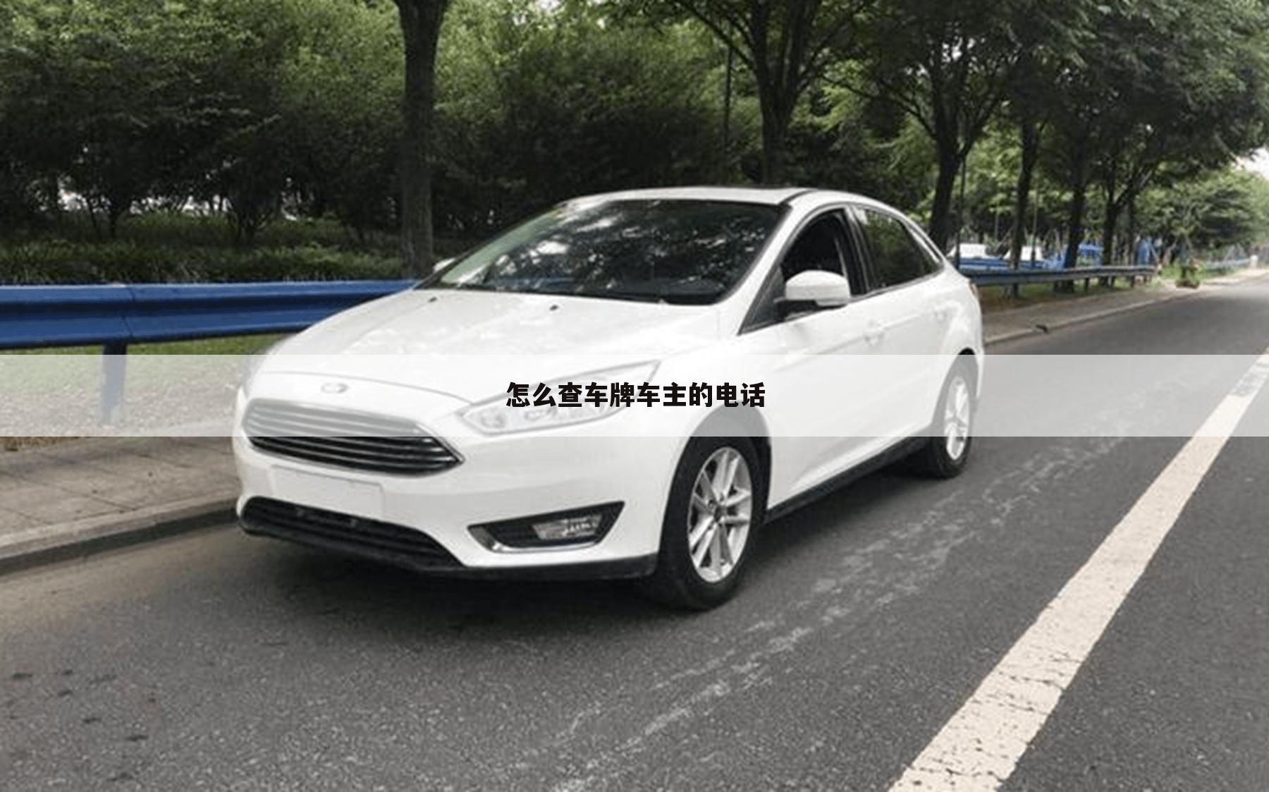 怎么查车牌车主的电话
