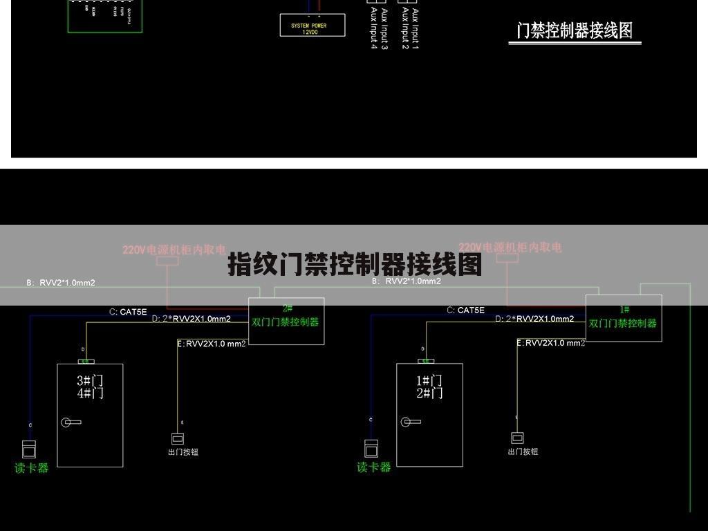 指纹门禁控制器接线图