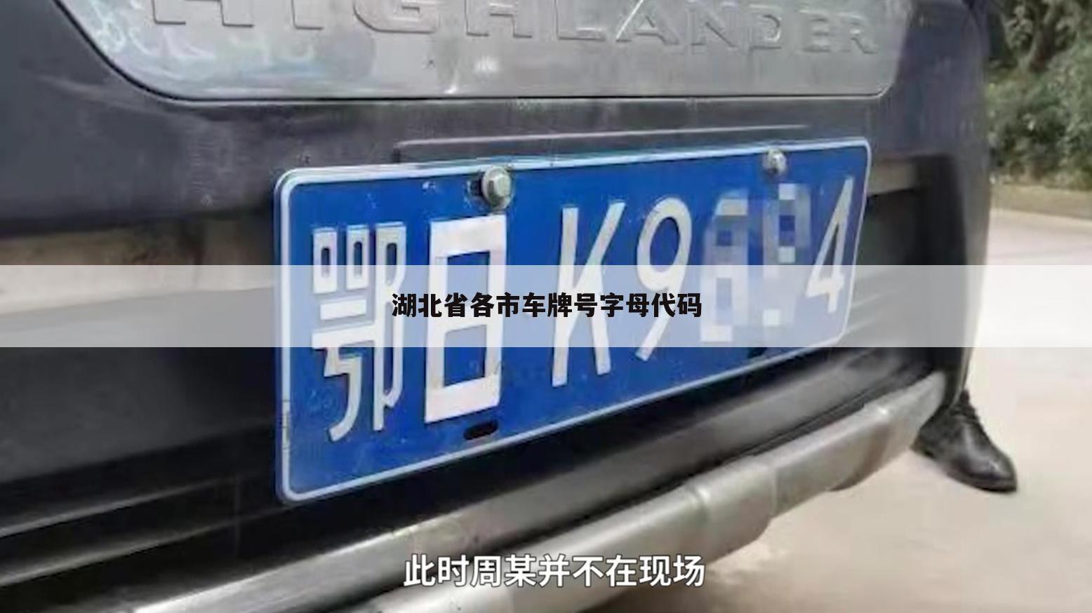 湖北省各市车牌号字母代码