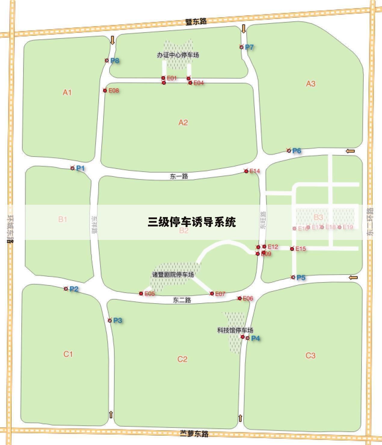 三级停车诱导系统