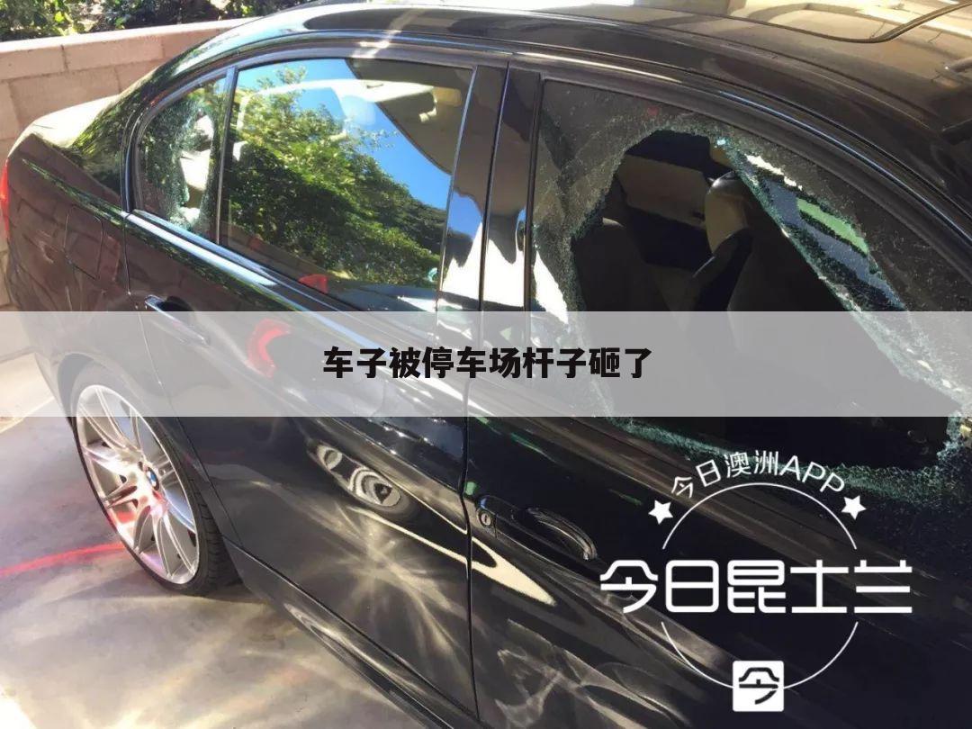车子被停车场杆子砸了
