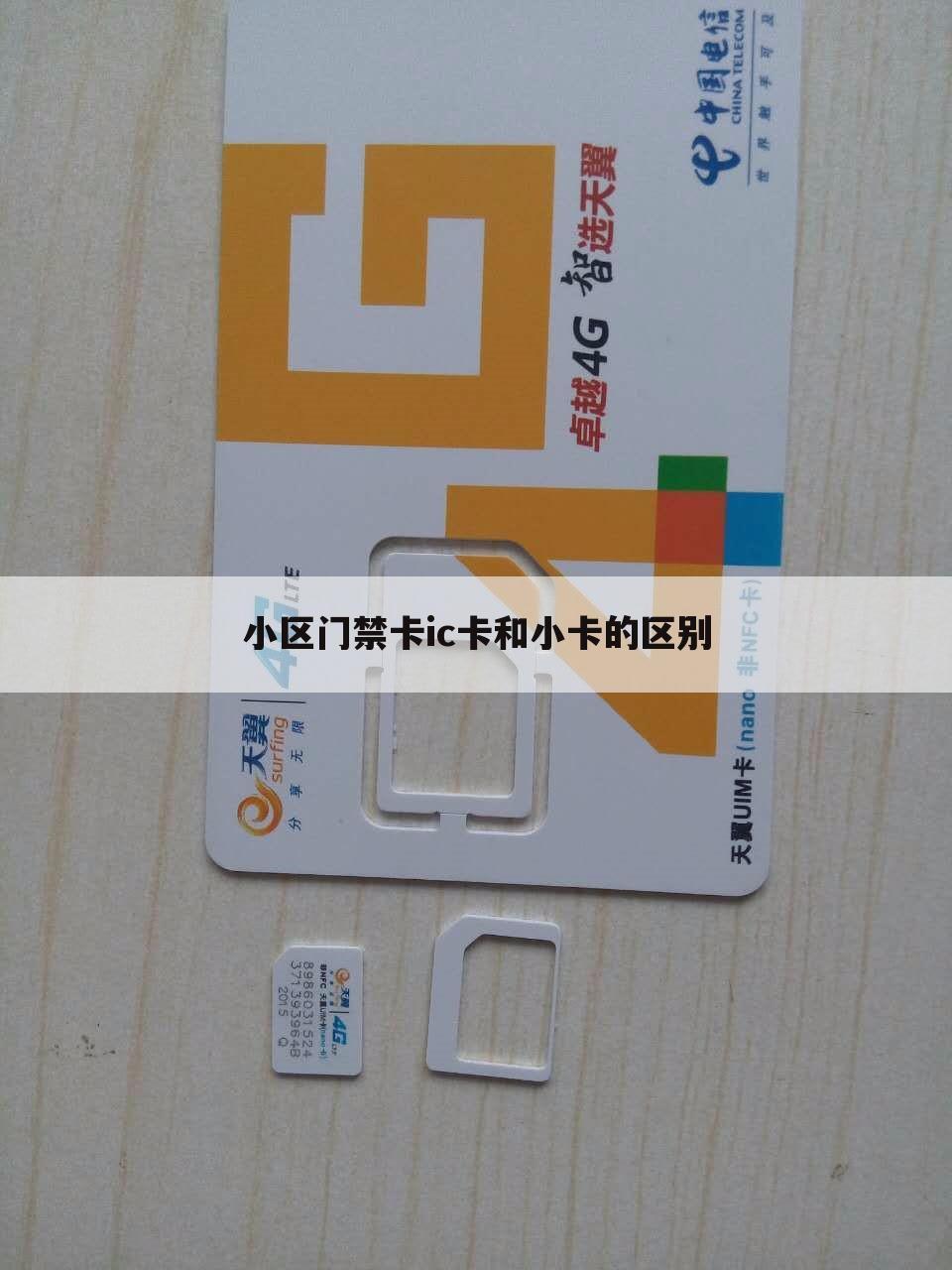 小区门禁卡ic卡和小卡的区别