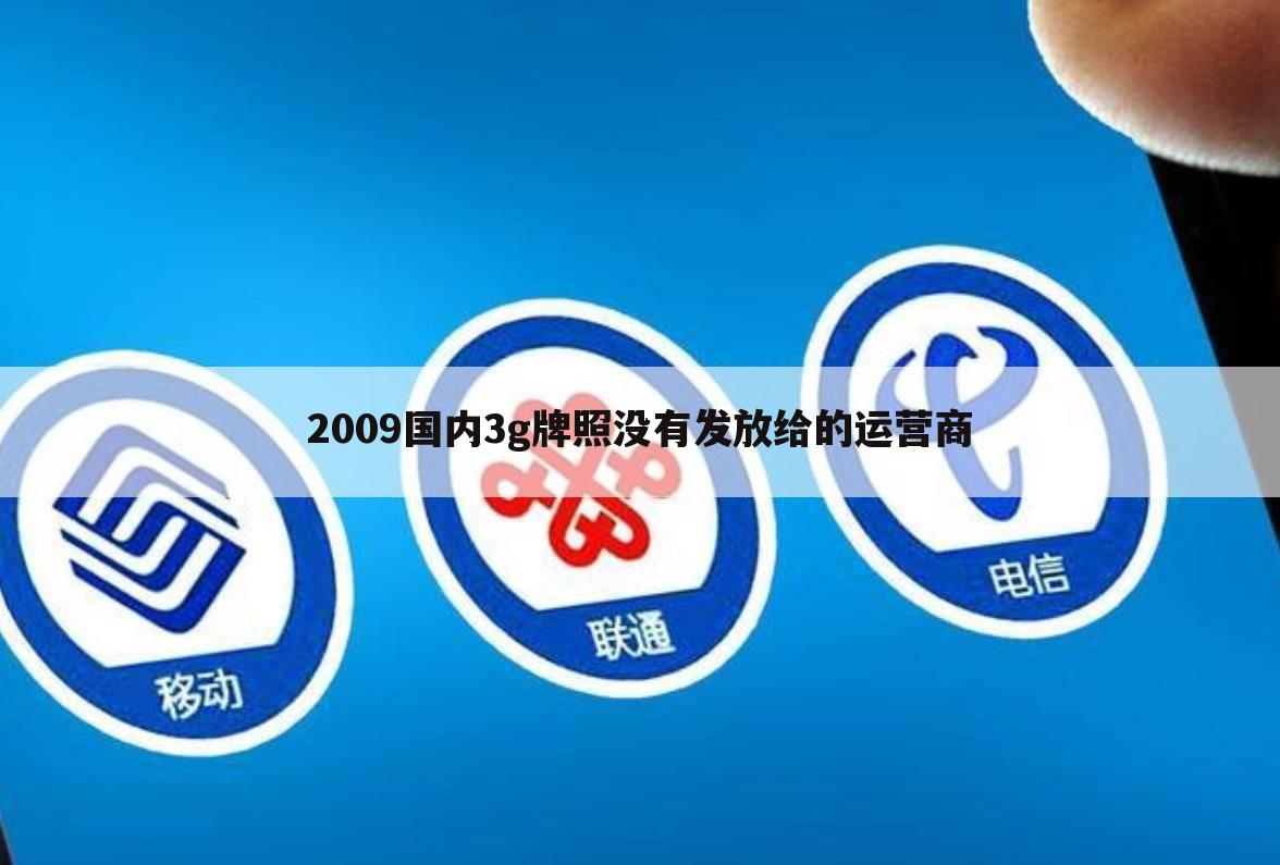 2009国内3g牌照没有发放给的运营商