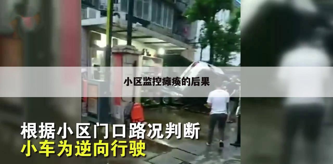 小区监控瘫痪的后果