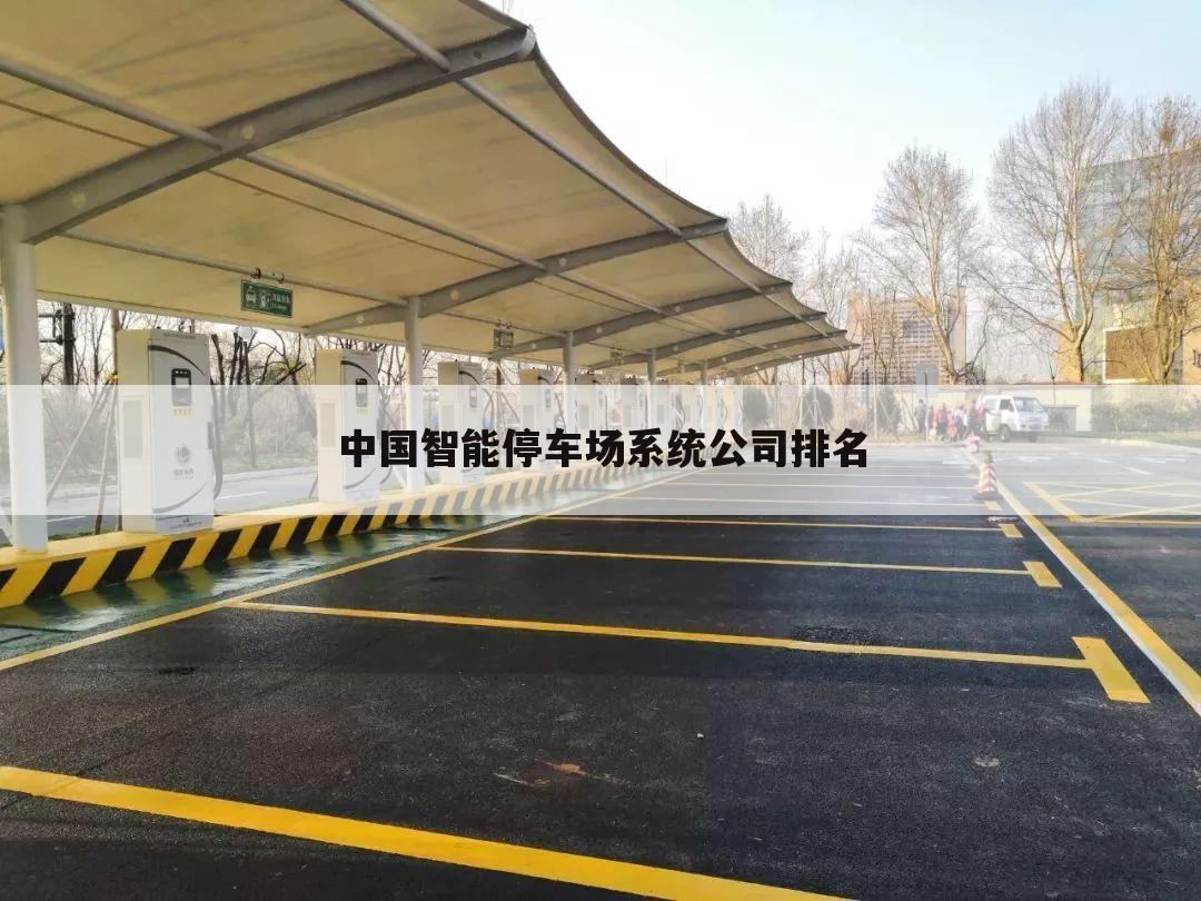 中国智能停车场系统公司排名