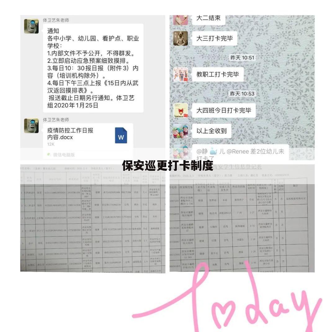 保安巡更打卡制度