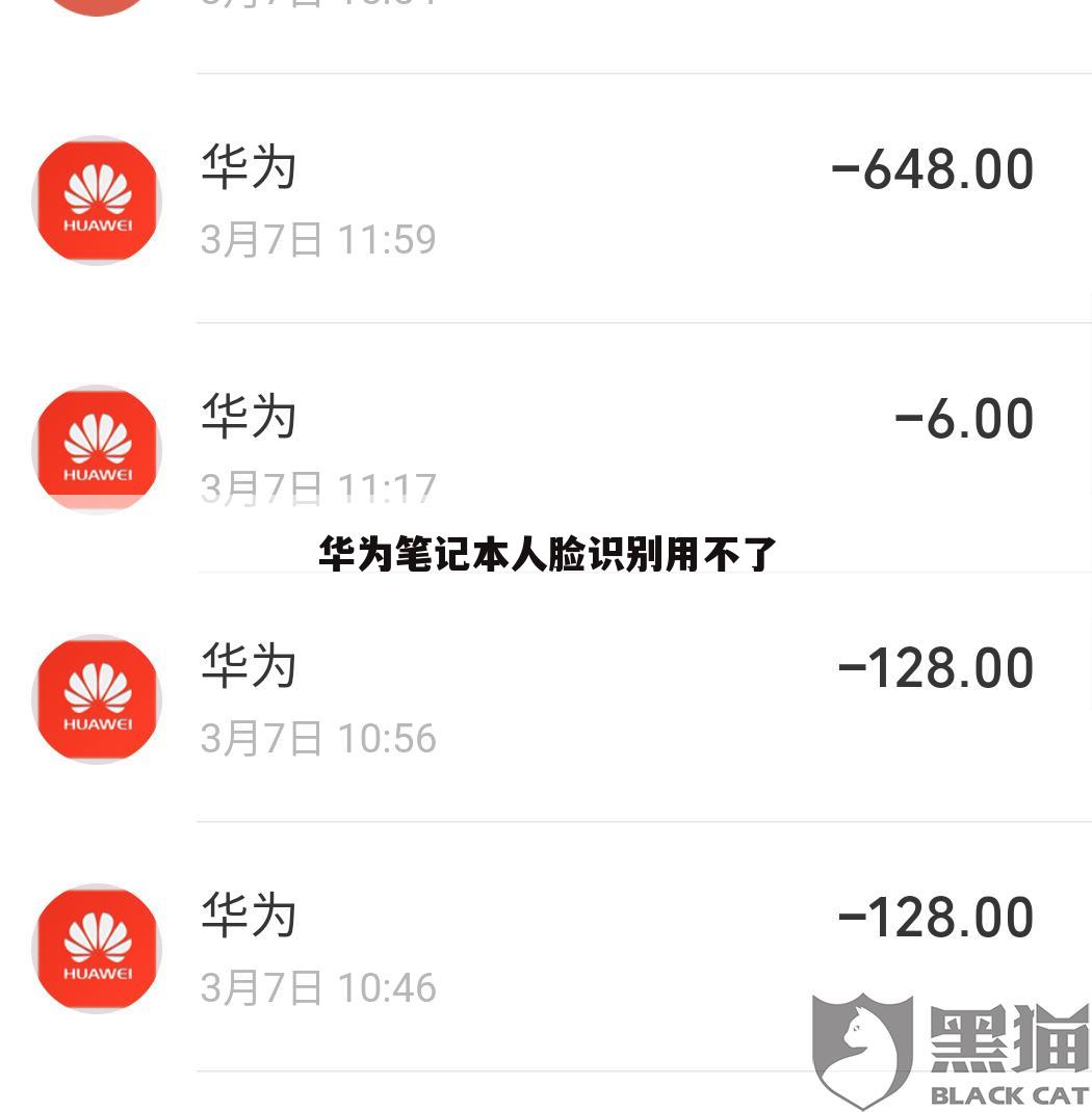 华为笔记本人脸识别用不了