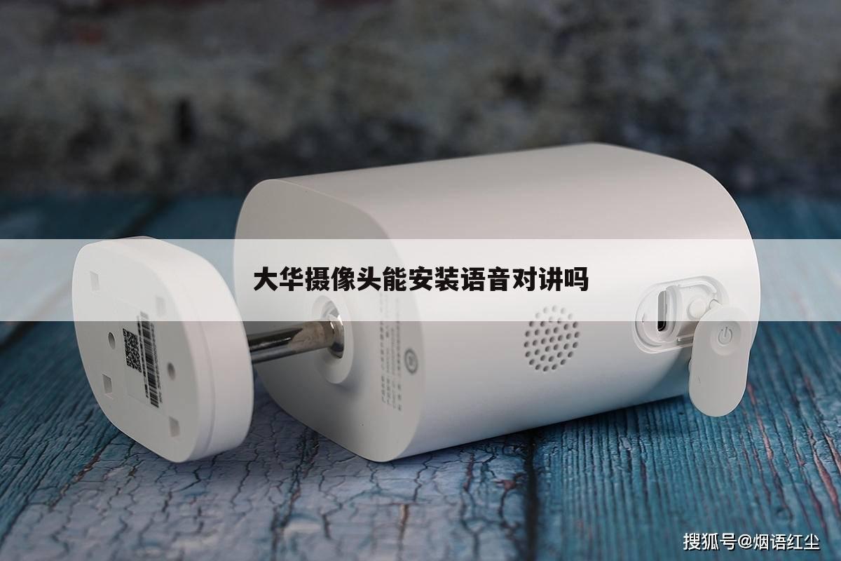 大华摄像头能安装语音对讲吗